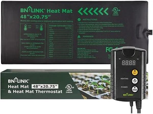 Estera térmica duradera para plántulas BN-LINK 48x20,75 con controlador de termostato digital - Imagen 1 de 7