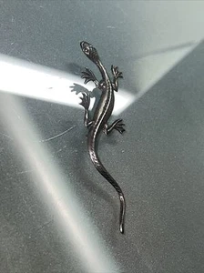 vintage sterling silver 925 LIZARD DOOR KNOCKER Pin Brooch - Picture 1 of 3