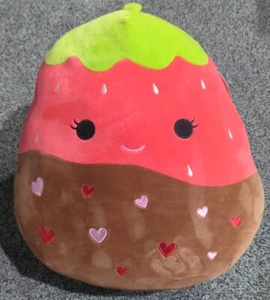 NWT Squishmallows Scarlet 16" Chocolate Covered Strawberry Plush Jumbo Walgreens - Picture 1 of 7
