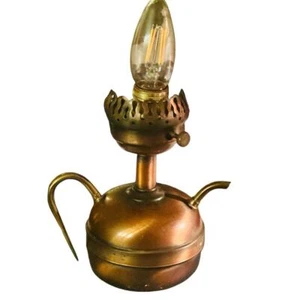 Midcentury Copper Tea Kettle Lamp - Picture 1 of 3