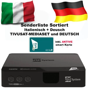 Tivusat TeleSystem TS9018 Full HD Receptor Satelital con Tarjeta Activa Attiva - Imagen 1 de 11
