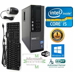 Dell PC DESKTOP Intel i5 4570 3.40ghz 16GB NEW 240 SSD Win 10 Pro Wifi - Picture 1 of 9