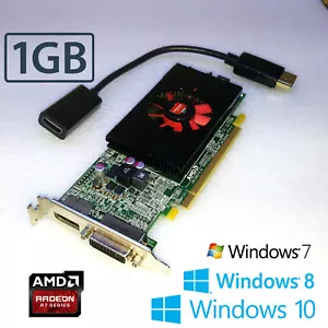 HP ProDesk 600 G1 G2 G3 G4 G5 SFF 128-Bit 1GB Video Card +DP to HDMI Cable - Picture 1 of 1