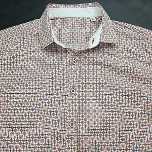 XL Robert Graham Herren Kurzarm Knopfleiste Short weiß Classic Fit Wheel Gear - Bild 1 von 4