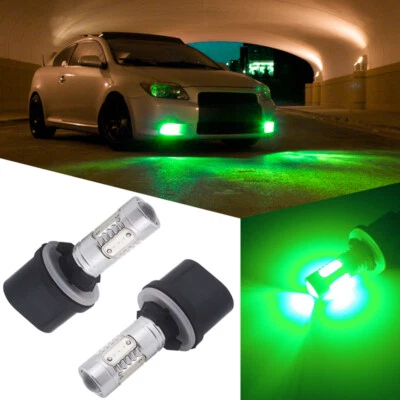 2 bombillas antiniebla LED 880 verde brillante 899 890 892 893 lámpara antiniebla coche camioneta Foto 1 de 4