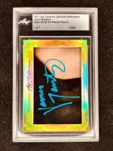 James Marsters 2017 Leaf Masterpiece Cut Signature autograph card 1/1 JSA Buffy - Picture 1 of 2