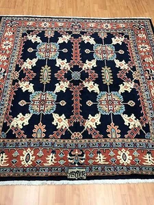 6'7" x 6'8" New Square Kurdish Oriental Rug - Veg Dye - Hand Made - 100% Wool - Picture 1 of 6