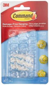 Clips de Decoración Command para Navidad y Hadas Luz Transparente Libre de Daños Colgante - Imagen 1 de 3