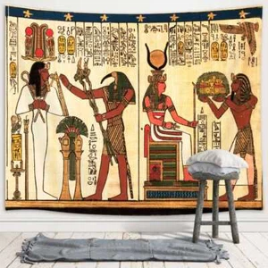 Ägypten Mythen Vintage Poster XXL Wandteppich Wandbehang Fototapete Wandtapete - Bild 1 von 6