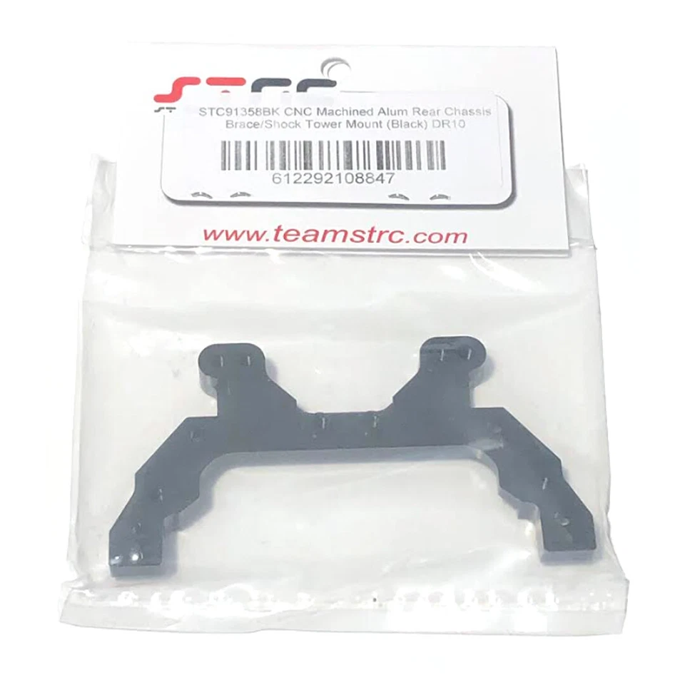 NEW STRC Aluminum Rear Chassis Brace Black : DR10 - Image 1 of 1