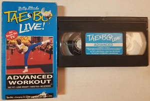 📼 VINTAGE 📼 Billy Blanks' Tae Bo Live Advanced Workout 📼(VHS, 1999)📼TESTED📼 - Picture 1 of 2