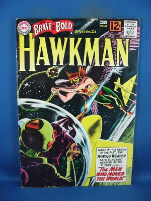 BRAVE AND THE BOLD 44 F VF HAWKMAN KUBERT 1962 DC - Image 1 of 2