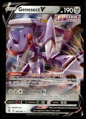 Pokemon TCG SWSH08: Fusion Strike #185/264 Genesect V NM - Image 1 of 2