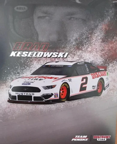 2020 BRAD KESELOWSKI "DISCOUNT TIRE FORD PENSKE" #2 NASCAR CUP SERIES POSTCARD Cover