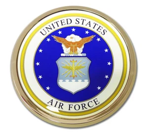 AIR FORCE 3,5" MILITARY MEDALLION EMBLEM - Bild 1 von 1