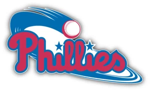 "Pegatina de coche con el eslogan de béisbol de los Filis de Filadelfia - 3'', 5'', 6"" u 8""" - Imagen 1 de 1