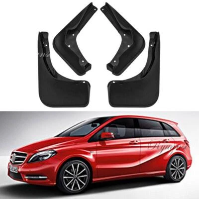 4PCS Mudflaps Mud Splash Guards Fenders For Mercedes Benz B Class W246 2012-2016 - Image 1 of 4
