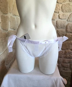 Slip blanc ouvert n° P5133 neuf (li) - Imagen 1 de 9