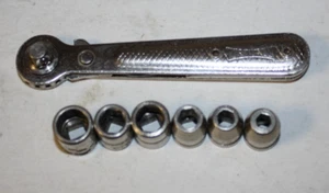 Oxwall 7 pc 1/4" drive SAE Socket Wrench Set and Ratchet - Picture 1 of 3