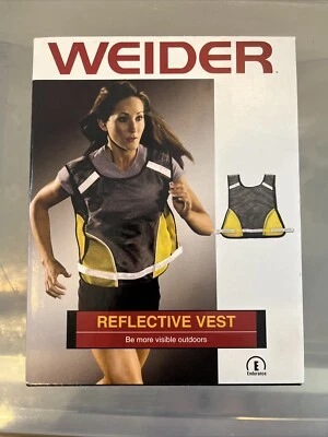 Weider Running Reflective Safety Vest Endurance WVEST06 NIP - Image 1 of 4