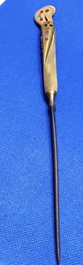 Brieföffner Messing geschnitztes Horn Phönix Vogel eingelegt Punkt Libanon Vintage Knochen? - Bild 1 von 19