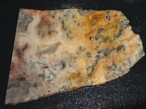 Crazy Lace Agate slab 5 1/2" x 4 1/4"- rough, cabbing--display Geology - Picture 1 of 3