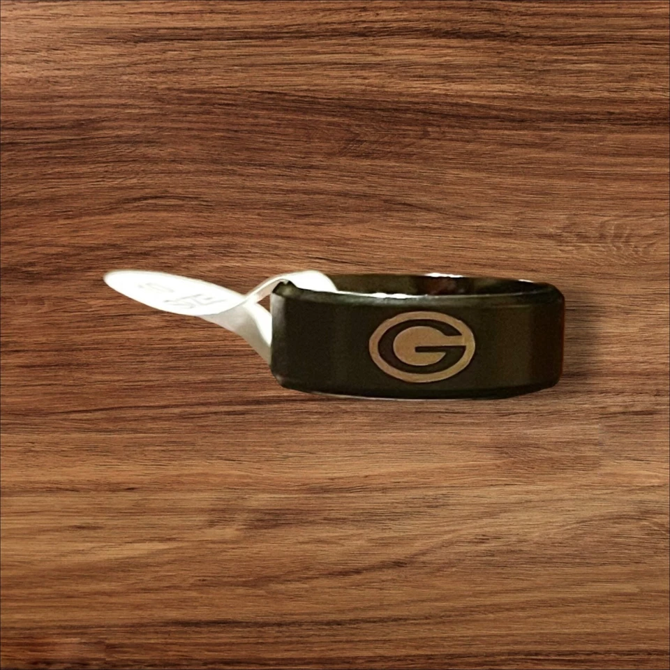 Anillo de titanio Green Bay Packers para hombre. anillo de bodas. regalo único Foto 1 de 1