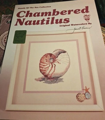 1987 Jewels Of The Sea Cross Stitch Leaflet Chambered Nautilus - Image 1 of 2