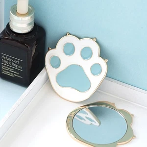 Exquisite Cat Claw Mirror Metal Pocket Make-up Mirror Cat Paw Mirror Cosmetic - Picture 1 of 6
