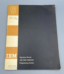 IBM 7090 FORTRAN Data Processing System Instrukcja referencyjna, 1961 - Zdjęcie 1 z 7