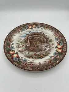 Vintage Royal Stafford Türkei Braun Mehrfarbig Essteller 11" - Bild 1 von 4