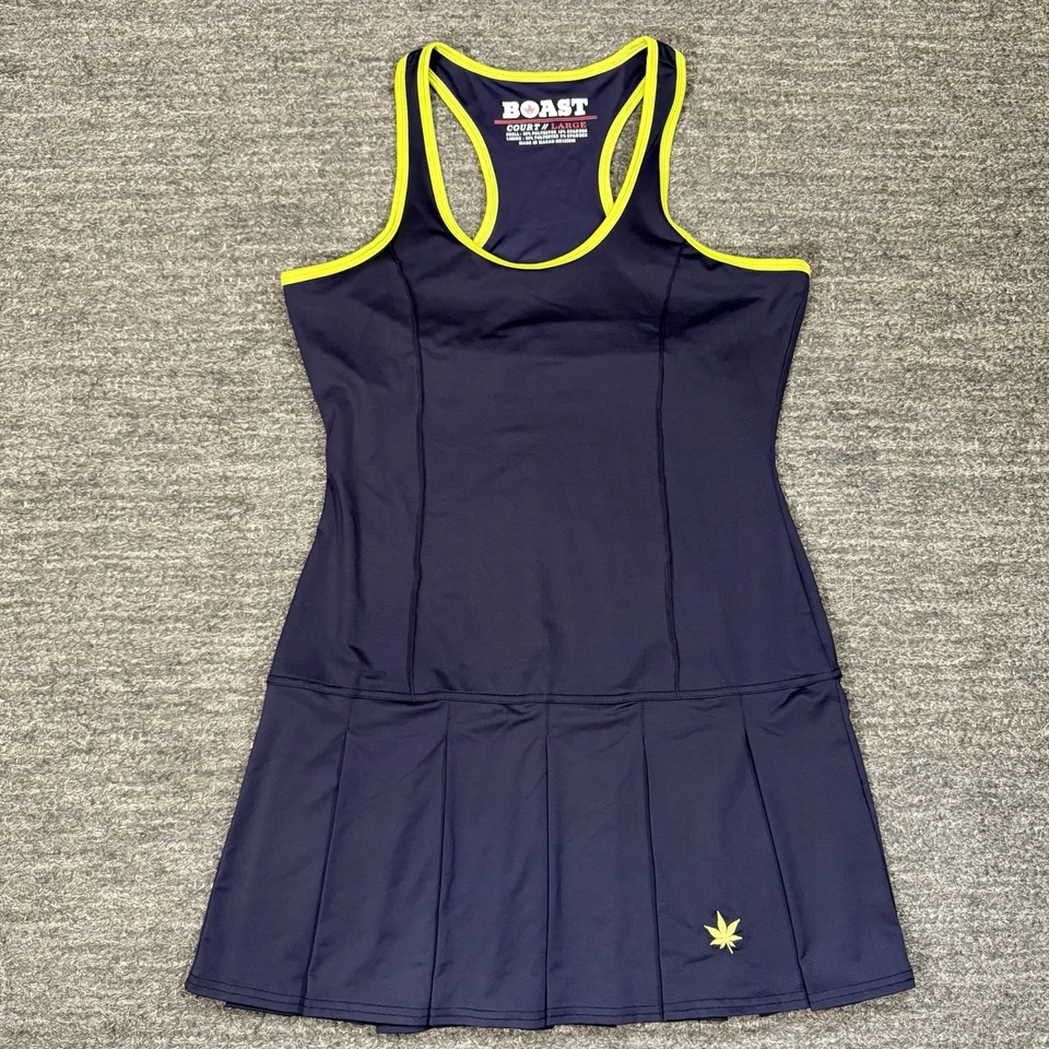 Vestido de cancha Boast para mujer grande azul atlético tenis pepinillo pelota squash plisado Foto 1 de 4