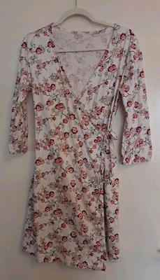 Женское азиатское кимоно с запахом Garnet Hill размер S из органического зеленого хлопка  - Изображение 1 из 4