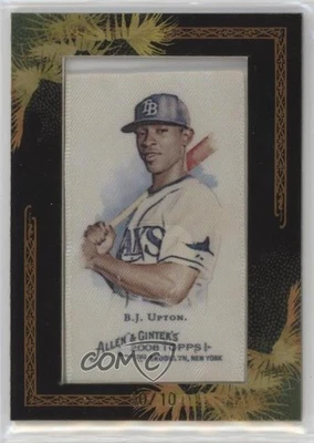 2008 Topps Allen & Ginter's Framed Silk Mini /10 BJ Upton #15 - Image 1 of 3