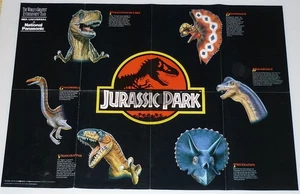 Jurassic Park MCA/UNIVERSAL & National Panasonic 1990s JPN MOVIE POSTER #lp10 - Picture 1 of 2