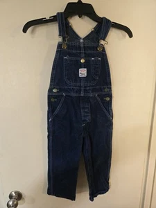 Vintage 90s Pointer Brand Denim Overalls Workwear Kids Size 4 EUC - Picture 1 of 12