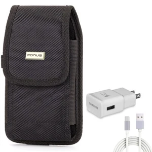 For Samsung Galaxy S24 Ultra/Plus - Fast Home Charger w Case Belt Clip Type-C - Picture 1 of 11