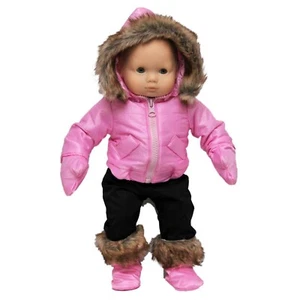 The Queen's Treasures 15 Inch Baby Doll Clothes Pink Snow Suit Fits Bitty Baby - Picture 1 of 9