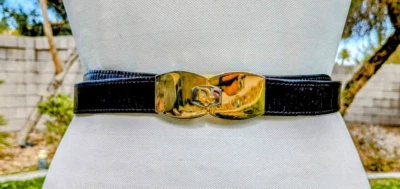 Hebilla de Cinturón Vintage Petite Christian Dior Logo Tono Dorado 1" Hecho en España Usado en Excelente Condición Foto 1 de 4