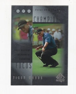 2001 UD SP AUTHENTIC GOLF FOCUS ON A CHAMPION TIGER WOODS #FC5 - Picture 1 of 2