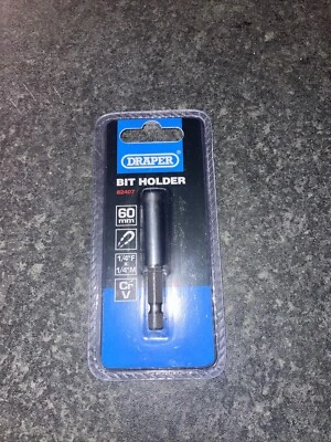 Draper 1/4" Hex Magnetic Bit holder 60mm - Image 1 of 2