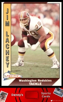 1991 Pacific #525 Jim Lachey Washington Redskins Football Card - Image 1 of 2