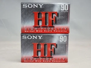 2x 90 Min Sony C-90HFC Cassette Tapes Normal Bias High Fidelity Leer - Neu - Bild 1 von 7