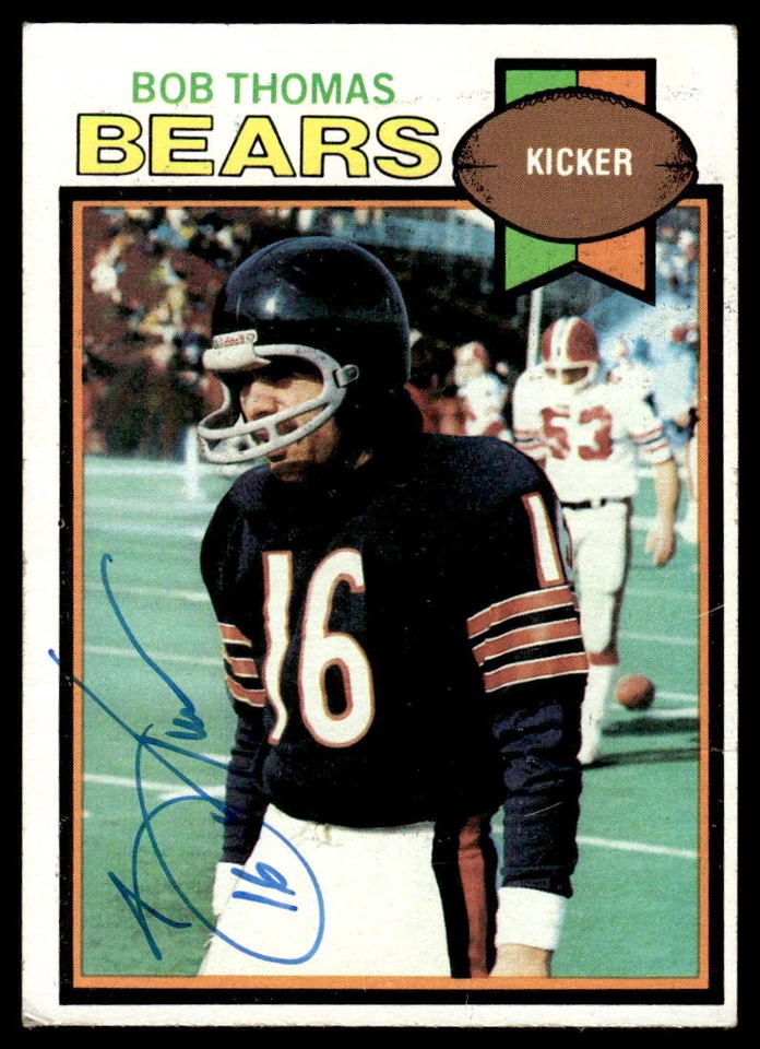 Bob Thomas Signed CHICAGO BEARS Card   1979 Topps - Image 1 of 1