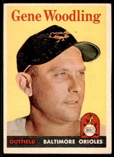 1958 Topps Gene Woodling  VG-EX Baltimore Orioles #398