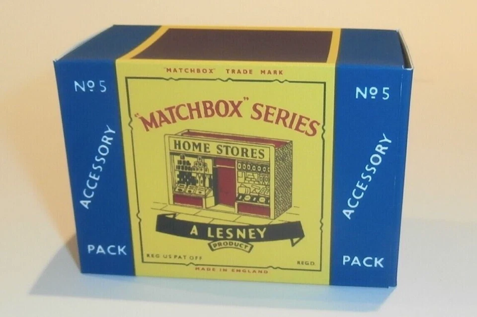 Matchbox Lesney Accessory Pack 5 Home Store empty Repro C style Box - Image 1 of 1