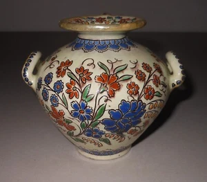 Seltene antike Thoune Keramik Kanne JW Johann Wanzenried 19. Jahrhundert 5-1/4" Breite x 5" Tiefe - Bild 1 von 8