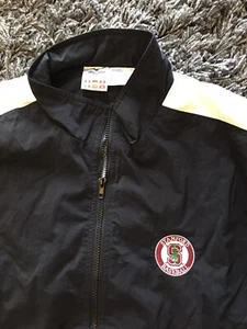 VTG Mizuno Stanford University Baseball Full Zip Windbreaker Jacket Men's Sz XXL - Picture 1 of 6