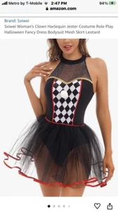 Womens Size 3XL Adult Jester Costume  - Picture 1 of 2