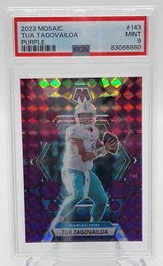 2023 Mosaic Football Tua Tagovailoa #143 Purple Prizm /49 PSA 9 Miami Dolphins - Bild 1 von 2